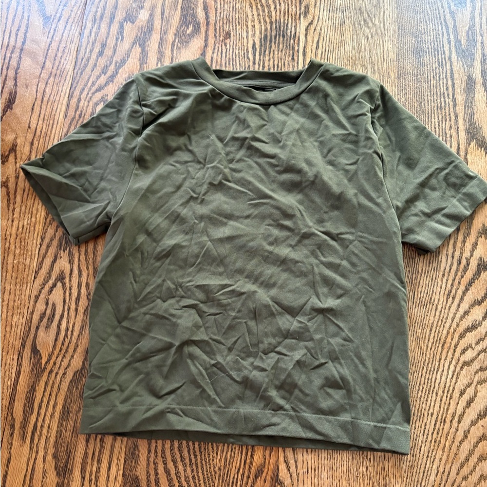 Army Green Athletic Compression Shirt